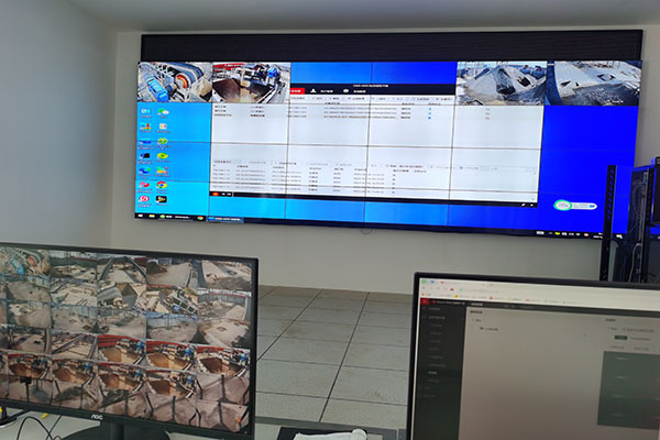 长沙开福区监控中心屏接屏测试中